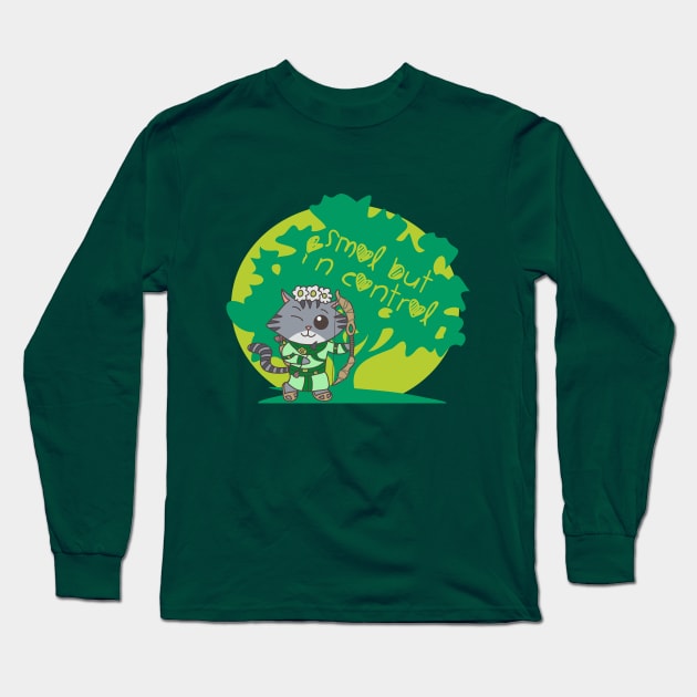 Smol but in Control! Long Sleeve T-Shirt by Blood Draugr